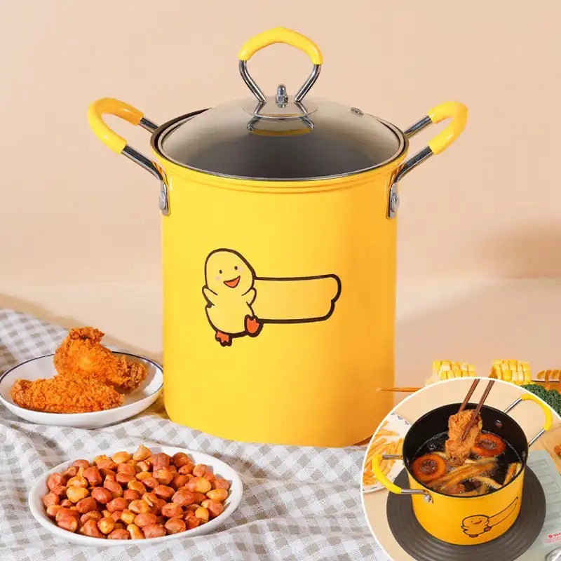 Mini Deep Frying Strainer Pot, Multifunctional Household Deep Frying Pan, Non Stick Mini Small Oil Frying Pot Mini Deep Frying Strainer Pot, Multifunctional Household Deep Frying Pan, Non Stick Mini Small Oil Frying Pot